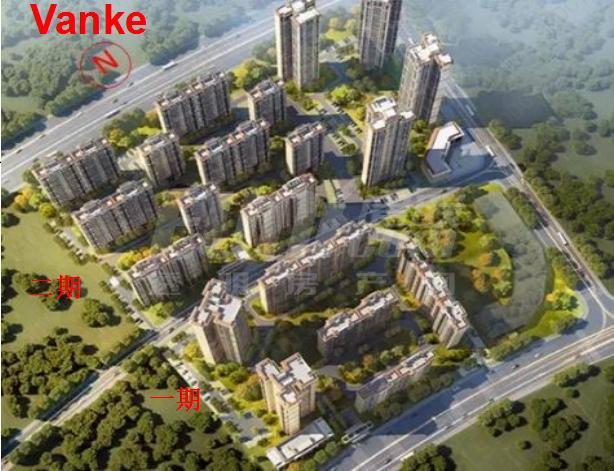 万科时代之光1期总平图