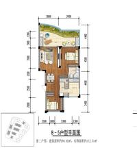 中国青城国际颐养中心1期效果图B5户型图