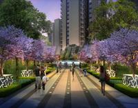 蜀鑫·西棠1期效果图建筑景观商业效果图