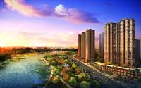 香榭河畔效果图项目河景效果图