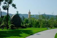 东山国际新城青年广场实景图芦溪河湿地公园