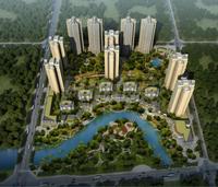 碧桂园城市花园效果图白天鸟瞰图