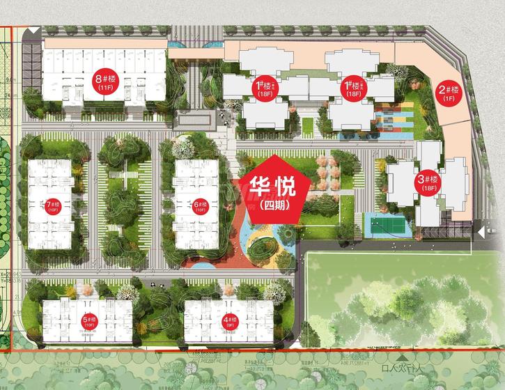 新宇·华悦1期总平图