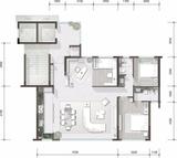 湔投.云璟1期 4室2厅2卫 115.00平米