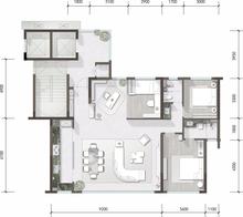 湔投.云璟1期4室2厅2卫115.00平户型