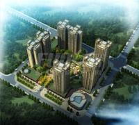西城御景效果图鸟瞰图