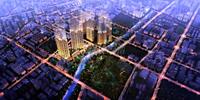 建发中央鹭洲效果图夜景图