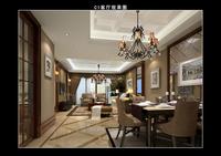 财信上河新界样板间图C1 套三户型样板房