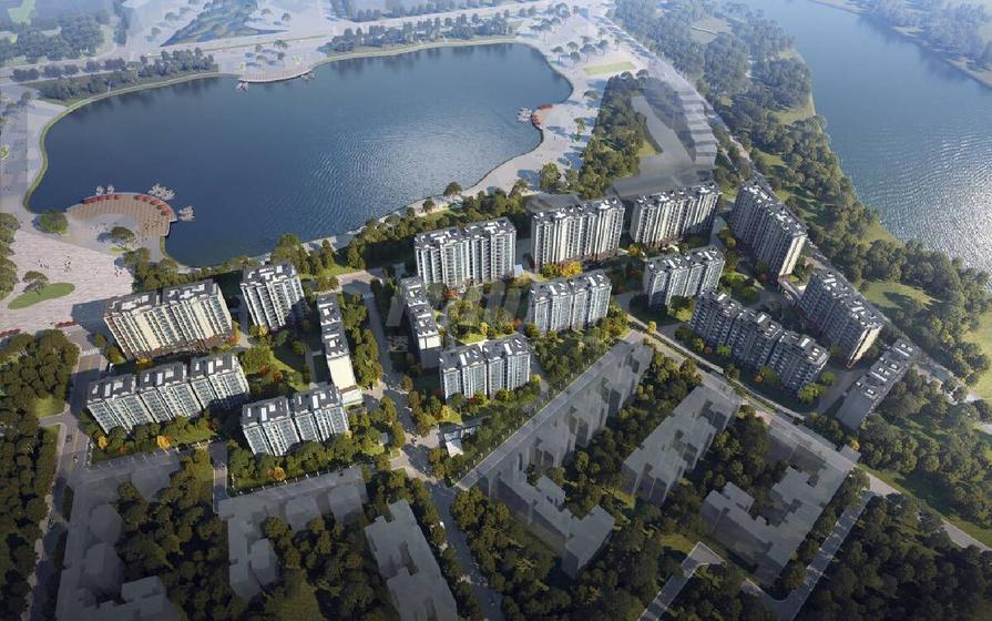 罨画明湖苑1期总平图