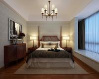 中铁鹭岛艺术城样板间图美式A1主卧