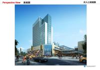 金堂兰天城市广场效果图透视图