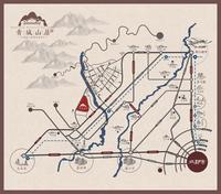 青城山居区位图山居区位