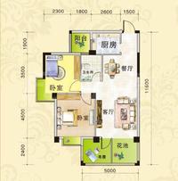 嘉和瑞景1期户型图二期8栋B1户型建筑面积73.21平方米.png
