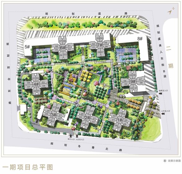 万科金色城市总平图