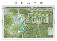 高新锦曜小区1期效果图总平图