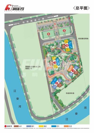 润扬时代音符小区二期商办总平图