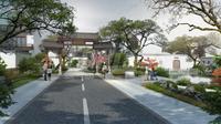 春风桃源1期效果图园林、景观、建筑、院子、田园