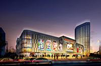 乐成新世纪小商品企业展示中心1期效果图夜景
