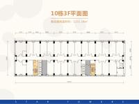金府星座1期效果图10栋3F平面图