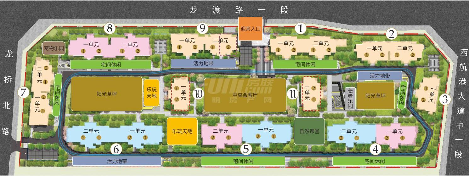 新力郦园1期总平图