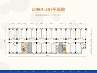 金府星座1期效果图10栋4-30F平面图