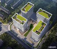 长益方糖广场1期效果图鸟瞰图