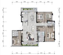 首开云著名邸2期4室2厅3卫199.00平户型
