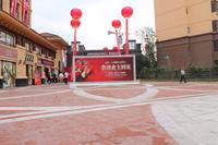 财信上河新界实景图小区广场大门