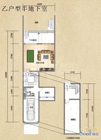 成都合院之院邸户型图乙户型半地下室.jpg
