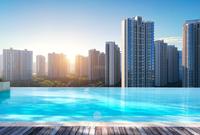 麓山优拾壹广场1期效果图泳池体验