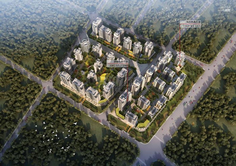 经典西悦城三期小区总平图