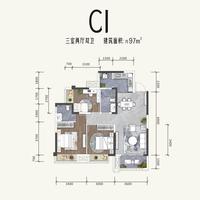 润扬观澜鹭岛名邸效果图户型图