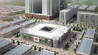 华川银地国际建材城效果图鸟瞰图