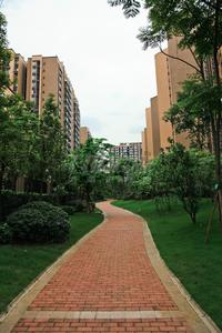 招商中央华城实景图雍华府慢跑道实景