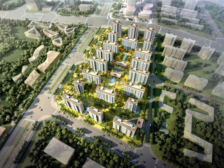 中交锦观观宸小区(中交锦观小区2期)总平图
