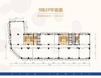 金府星座1期效果图9栋2F平面图