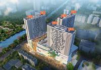 郫县百伦广场效果图鸟瞰图