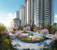 龙腾御锦城1期效果图园林效果图