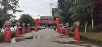 淮口江上明珠实景图售楼部广场