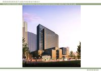 北斗七星城效果图商业街入口及酒店效果图