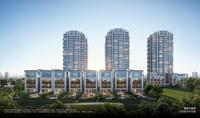 交子缦华庭1期效果图沿街图