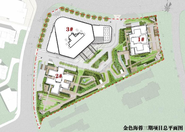 万科金色海蓉3期万科天逸总平图