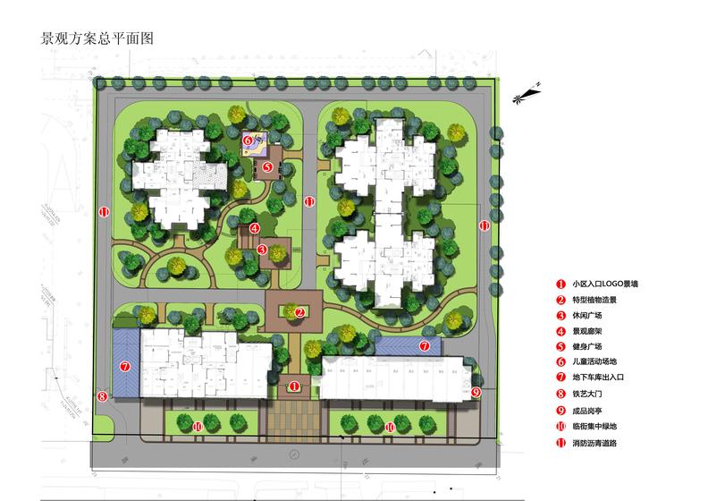 玉锦华庭总平图