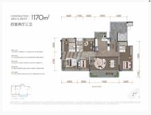 西派善境花园1期4室2厅2卫170.07平户型
