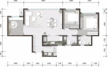 湔投.云璟1期3室2厅2卫89.00平户型