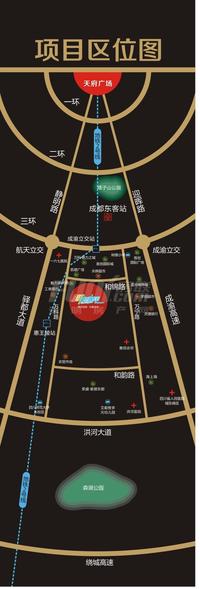 DOT起跑线区位图项目区位图