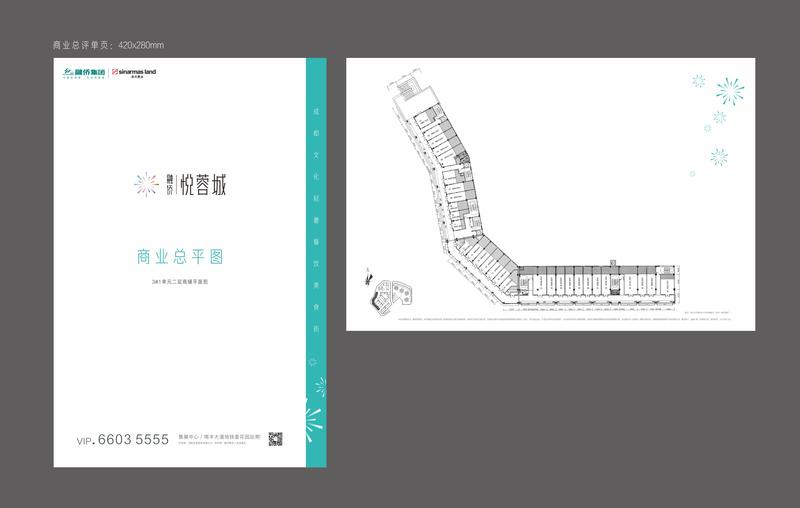 融侨悦蓉城1期商铺二楼户型图,55.00平米- 成都透明