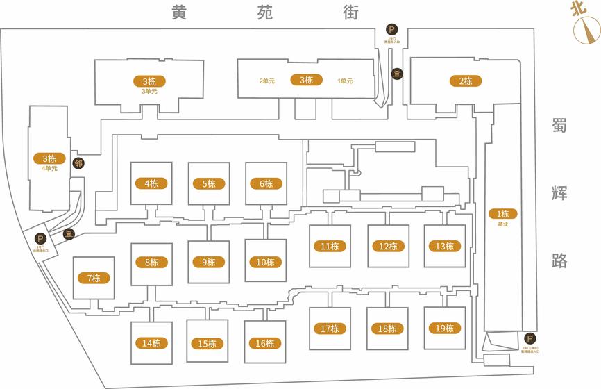 金沙宸宇公馆1期总平图