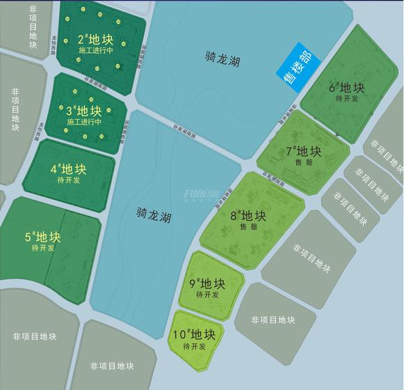 恒大岷江新城1期(恒大天府城邦)总平图