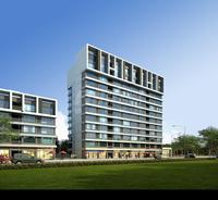 成都濛阳农副产品综合批发交易中心配套住宅效果图外立面效果图